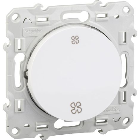 Schneider Electric ODACE Interruptor unipolar blanco