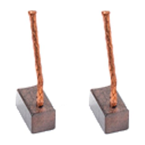 2x Trade-Shop Motorkohlen Kohlebürsten Schleifkohlen 6 x 6 x 10mm 12-24 Volt für verschiedene KFZ-Motoren Rolltor Garagentor Antriebe Lichtmaschine