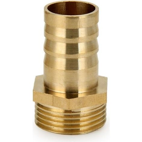 4pcs Raccord Cannelé Laiton Tuyau Connecteur Adaptateur 6mm4.5mm Barbeléx Mâle 1/4" G (1/4)