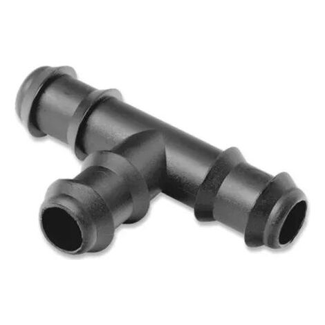 TE 20MM GOTEO NEGRO  ACCESORIO DE GOTEO IMPRESCINDIBLE PARA CUALQUIER INSTALACION DE RIEGO POR GOTEO UTIL PARA UNIR TUBERIAS DE 20MM  OFERTA EXCLUSIVA