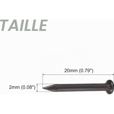 Wall Cement Nail 2 x 20 mm Black (1/5)