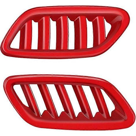 Garniture de cadre de sortie de climatisation de voiture pour rouge-- (1/5)