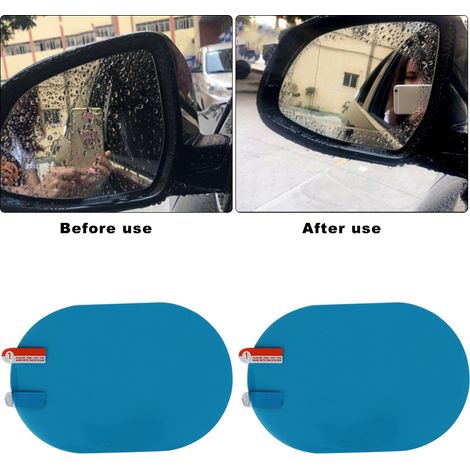 Film protecteur anti-buée anti-pluie pour rétroviseur voiture 100x150 mm autocollant pare-pluie (1/5)