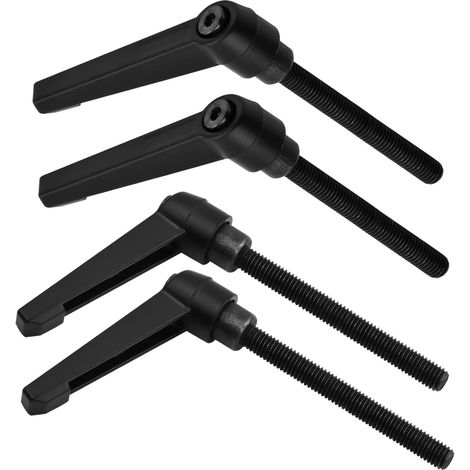 4PCS - Poignée de serrage - Levier réglable - Filetage mâle M8 en métal pour fixation machine - Noir - 70mm (1/5)