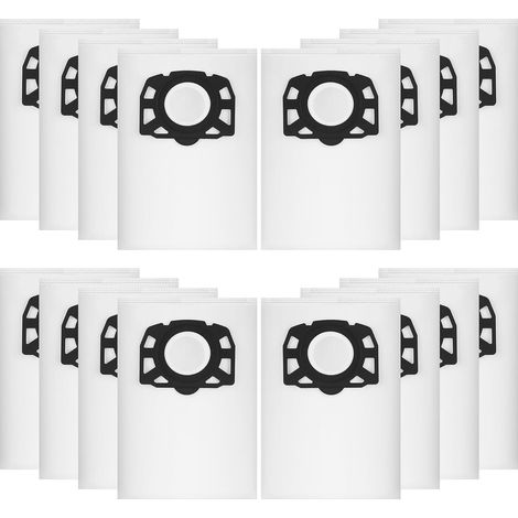 16Pièces Sacs AspirateurPour Kärcher WD4 WD5 WD6 WD5 P WD6 P MV4 MV5 MV6, sacs filtrants en non-tissé 487,sacs filtrants pour aspirateur humide et sec,Pour Kärcher 2.863-006.0 (1/5)