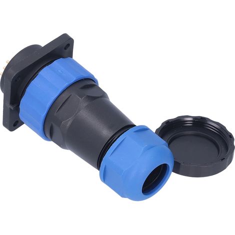 Wasserdichte 4-polige Vierkant-Flanschbuchse, Flugzeugstecker, 250 V 5 A Wechselstromnetzteil, SP2822, Industriestecker, Schutzart IP67, Schnellverdrahtung, für den Außenbereich (1/5)
