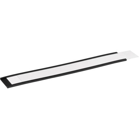 Durable 171458 C-Profile Porta Etichetta Magnetico, Ritagliabile, 200x30 mm, Carbone, Confezione da 5 Pezzi (1/2)