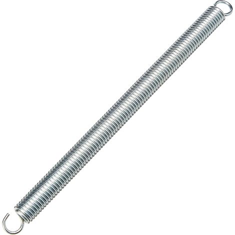 Doppelhaken-Zugfeder – 1 Stück – Verzinkter Stahl – Korrosions- und zugbeständig – Für Heimwerker und Aufhängungen – Ø 1,8 mm, L 200 mm (1/4)