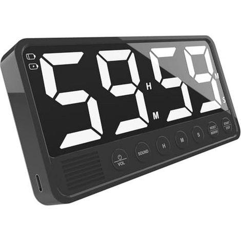 Digitaler Küchentimer mit großem Display und einstellbarer Alarmlautstärke (1/5)