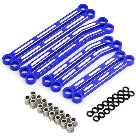 Biellette de direction améliorée en alliage d'aluminium bleu pour chevaux de 1/18 à 4 m (1/5)