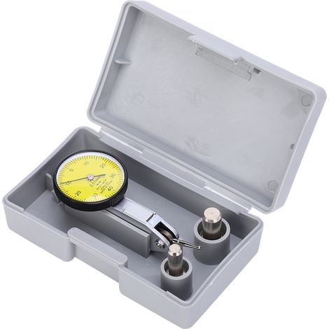 Precision 0.01mm Lever Dial Test Indicator Meter Tool Kit Gage with Grey Case