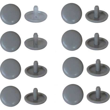 CAPPUCCIO COPRIVITE PER VITE TRUCIOLARE colore grigio - pz 100  - Blister Koncreto