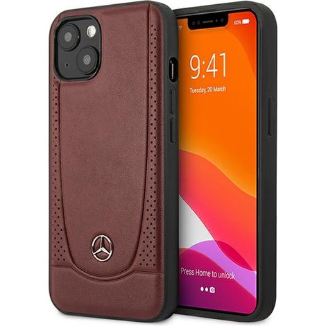 Mercedes MEHCP15SARMRE iPhone 15 / 14 / 13 6.1 rot/rot Hartschalenetui Leder Urban Bengale (1/5)