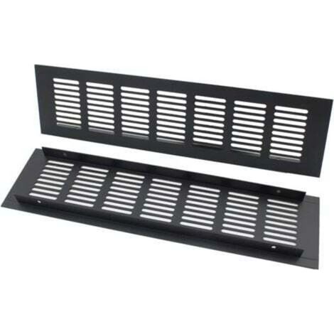 Grille d'aération rectangulaire, grille d'aération, grille d'aération rectangulaire idéale pour ventilation 80 × 300 mm (1/5)