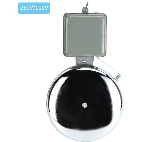 Carillon électrique 220V 250mm 10 pouces, acier inoxydable, sonnerie d'alarme pour école, usine, agences (1/5)