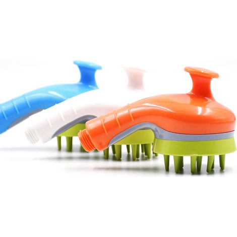 Brosse de douche à jet d'eau pour le toilettage des chiens et des chats, pommeau de douche portatif avec aiguilles souples (1/2)