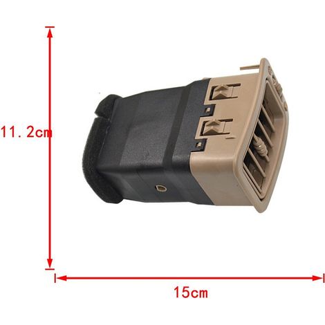 Convient aux grilles d'aération de tableau de bord de climatisation des Chevrolet et GMC 01-07, références 15169326 et 15176085. (1/3)