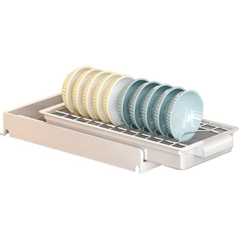 Tiroir télescopique, organiseur de cuisine extensible avec poignée, organiseur de tiroirs, étagère à épices extensible pour cuisine, salle de bain, 15,5 x 35,8 x 5 cm (1/5)