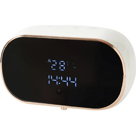 Distributeur de savon mousse automatique intelligent (blanc) - Rechargeable par USB - Lave-mains en ABS - Disponible en deux couleurs pour salle de bain (1/5)