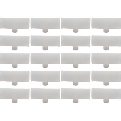 20 pièces Té tube poule robuste étanche sans perçage raccord abreuvoir volaille G3/4 pour élevage (1/5)