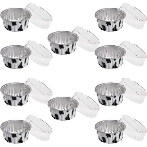 Boîte en aluminium pour friteuse à air chaud, gobelet de grill domestique, lot de 10 + couvercle, boîte de rangement Bluefood, organisation de cuisine, ensemble de boîtes alimentaires Prime, casserole