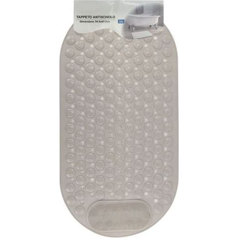 Cleafe - Tappeto Tappetino Antiscivolo Per Vasca Da Bagno Doccia 34.5 X 67.5 Cm Beige 10790 - (1/2)