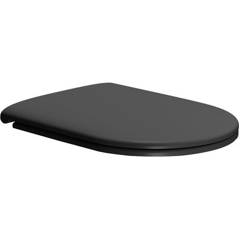 Abattant WC, Soft Close, Quick Release, noir mat/chrome (1/2)