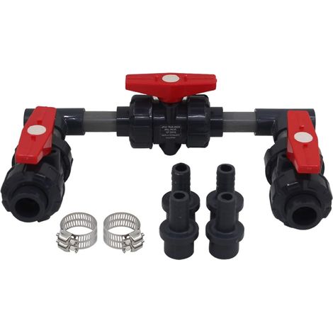 Bypass Piscine kit plomberie Piscine Derivation pour Pompe Chauffage Piscine Solaire Electrique gaz (1/5)