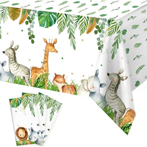 Nappe Jetable - Motif Flocon De Neige - Polyéthylène - Pour Fête D'hiver Noël Jour De L'an Anniversaire - 130 x 220 cm - Lot De 3 (1/5)