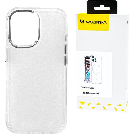 Coque à paillettes Wozinsky pour Samsung Galaxy S24 FE - transparente avec paillettes (1/5)