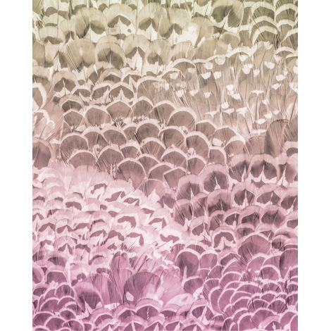 Papier peint panoramique romantique,modern Plumes Pâles (1/4)