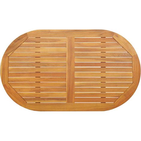 Maison Exclusive - Tischplatte Öl-Natur 120 x 70 x 2 cm Massivhol (1/5)
