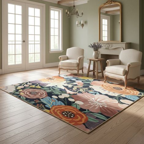 Tapis de salon Tropica Tapis moderne à motif floral tropical 200 x 290 cm (1/5)