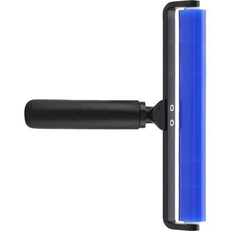 Rouleau adhésif bleu en silicone pour écran de téléphone, rouleau dépoussiéreur à haute adhérence avec manche noir antistatique, 20 cm (8 pouces) (1/5)