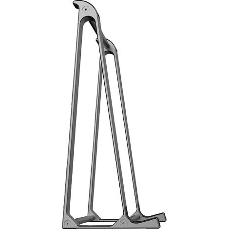 Support Ordinateur Portable Ergonomique en Aluminium Antidérapant, Support Silicone Souple pour PC ≤17 Pouces, Gris Taille Unique (1/5)