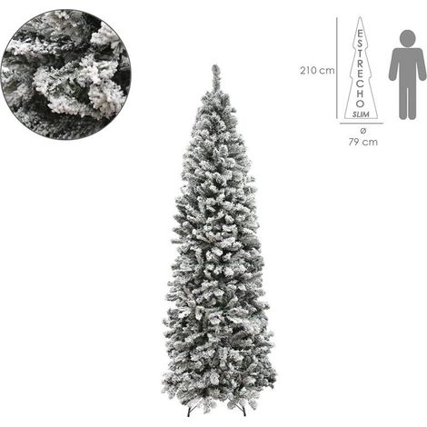 NATALE - ALBERO INNEVATO 210CM MOD. SLIM - MAURER (1/5)