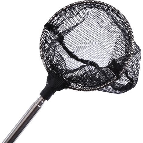 Accessoires pour aquarium : mini épuisette télescopique réglable ronde pour poissons et crevettes (1/5)