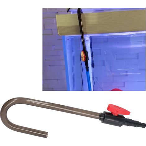 Raccord Flexible pour Aquarium Support Mural Raccord d'Alimentation en Eau Courbure Crochet Adaptateur de Tuyau 346mm (1/5)