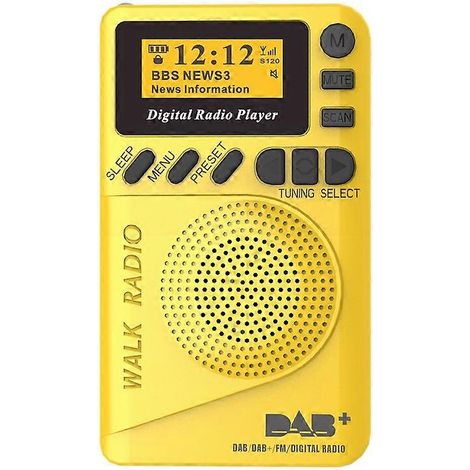 Radio DAB de poche, démodulateur FM numérique, lecteur MP3 avec écran LCD (1/4)