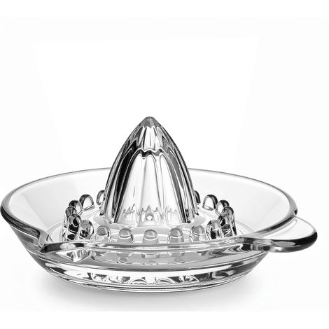 Presse Agrumes Manuel Citron Lime Orange en Verre Transparent Lavable au Lave-Vaisselle