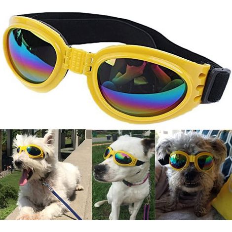 lunettes De Soleil Pour Chien (jaune), Produits Pour Animaux De Compagnie, Grandes Lunettes Pour Chien, Simples, La Mode, Confortables, Cologique (1/5)