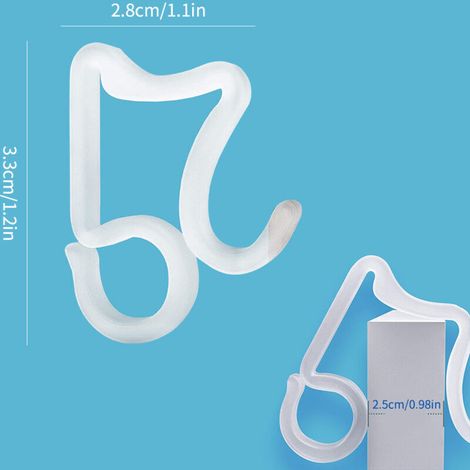 Crochets de Noël en plastique blanc – Lot de 50 pièces pour luminaires extérieurs, fixation facile sur gouttières et toits