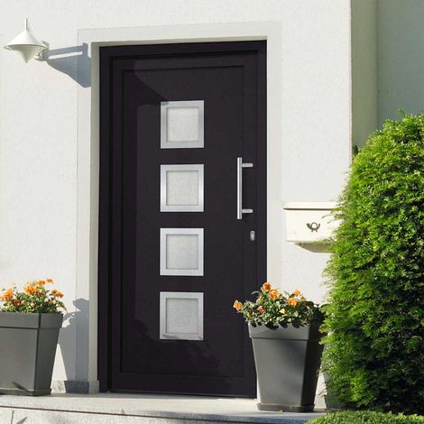 vidaXL Porte d'entrée Anthracite 108x200 cm (1/5)