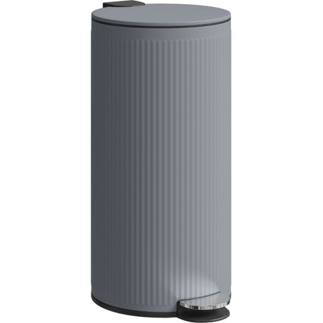 Cuisine, salle de bain ou bureau, poubelle 30 L à pédale avec soft close, finition anti-traces et seau amovible (1/5)