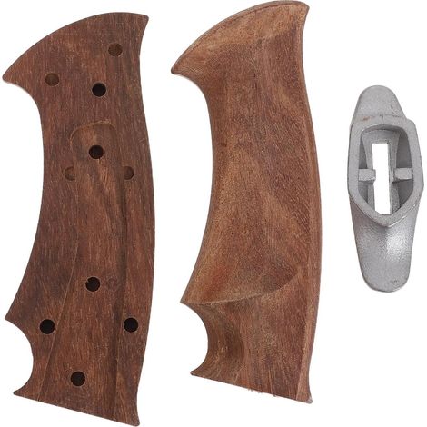 Poignée de Rechange Courbée en Bois Massif pour Couteau 4, 33 Pouces  Kit de Poignée, Prise Confortable, Finition Naturelle à Motifs, Usage Maison et Restaurant (1/5)