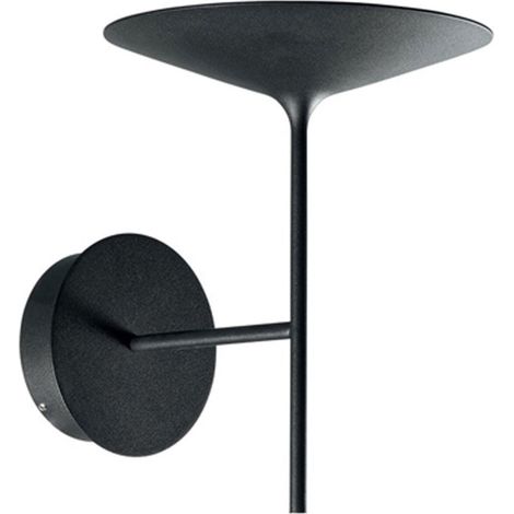 Lineabeta - LED-Wandleuchte 3000k reversible Ciari Aluminium schwarz