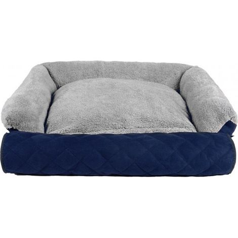 Couffin depliable double fonction panier pour chien doux 112x55x18  Couleur: Bleu