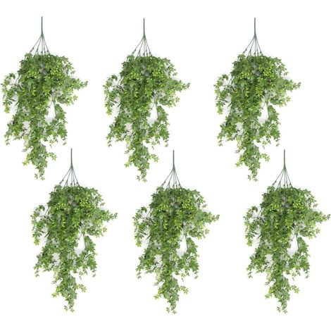 Pack of 6 x Hanging UV and Fire Resistant Artificial Forest Foliage Plant 81cm - Premium Quality (1/4)