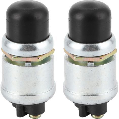 Interrupteur de démarrage de moteur en klaxon, 2 pièces, bouton-poussoir SPST, démarreur étanche 50A 12V pour voiture et bateau (1/5)