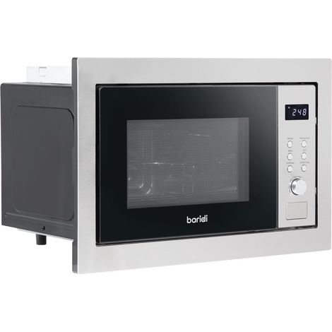 Baridi DH197 Integrated Microwave Oven with Grill 25L Capacity 900W - Stainless Steel (1/5)